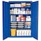 Sandusky Shelf Cabinet, 72 in H, 46 in W, 24 in D, Recessed, Three-Point Locking, 4 Shelves EA4R462472-06 - alternate 3