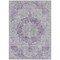 Homeroots 5' X 8' Purple Floral Medallion Washable Indoor Outdoor Area Rug 607921 - alternate 4