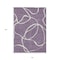Homeroots 10' X 14' Purple And Ivory Abstract Washable Indoor Outdoor Area Rug 597516 - alternate 4