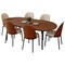 Leisuremod 70.9 in W, 29.5 in L, Manufactured Wood/Steel/PU Leather, Walnut/Light Brown TT70-CWN18-LBR - alternate 1