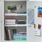 Lockermate By Bostitch Magnetic Pencil Holder, Locker Organizer with 3 Mesh Storage Compartments, White 5024-WHT - alternate 3