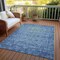 Homeroots 5' X 8' Blue Oriental Washable Indoor Outdoor Area Rug 607531 - alternate 5