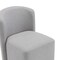 Manhattan Comfort Hearth Upholstered Side Chair in Light Gray DC1539-2 - alternate 3