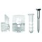 Ook Mirror Clip Set, 20 lb, Plastic, Clear, Wall Mounting, 4PK 50224 - alternate 1