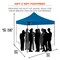 Ergodyne Single Blue Heavy Duty Pop-Up Tent - 10ft x 10ft 6002 - alternate 5
