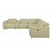 Homeroots Beige Italian Leather Power Reclining U Shaped Eight Piece Corner Sectional With Console 476596 - alternate 5