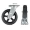 Hyw Products Heavy Duty Caster 8in Rubber on Cast Iron Wheel, Swivel 40-80S-A1-RC - alternate 2