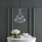 Jonathan Y Bettina 13.37" Glass/Metal LED Pendant, Oil Rubbed Bronze/Clear JYL6402B - alternate 4
