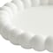 Homeroots 6in White Resin Handmade Round Trinket Tray 724183 - alternate 3
