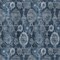 Homeroots 8' X 10' Navy Blue And Denim Blue Damask Washable Indoor Outdoor Area Rug 588187 - alternate 4