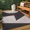 Jonathan Y Lucian Modern Geometric Abstract Two-Tone Black/Cream 3 ft. x 5 ft. Indoor/Outdoor Area Rug TSN302A-3 - alternate 5
