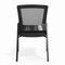 Flash Furniture Commercial Mesh Stackable Side Chair with Steel Frame and Armrests in Black HL-0010W-1-BK-GG - alternate 4