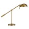 Homeroots 23" Brass Metal Desk Table Lamp With Brass Dome Shade 524266 - alternate 1
