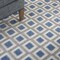 Homeroots 6' X 9' Blue And Gray Geometric Indoor Outdoor Area Rug 546852 - alternate 6