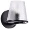 Nuvo Valentine, 1 Light Vanity, Black Finish, Hammered Glass 60/8251 - alternate 1