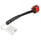 Omaha Grill Brush with Scraper, 3 in L Brush, 2 in W Brush, Nylon Bristle, Red Bristle, 2-3/4 in L Trim, 19in L BBQ1005 - alternate 2