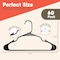 Campior Premium Black Clothes Hangers, Slim, Durable, with Shoulder Grooves for Coats and Laundry, 60PK CMPPLH60BK - alternate 2