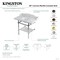 Kingston Brass 36-Inch Carrara Marble Console Sink with Brass Legs and Shelf, 8-Inch, 3-Hole LMS3630MBB1 - alternate 2
