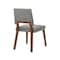 Armen Living Channell Wood Dining Chair in Walnut Finish with Charcoal Fabric - Set of 2 LCCHCHWACH - alternate 4