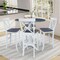 Whitewood Industries Extension Dining Tables, 45 in L, 38 in H, Parawood, 5 Piece Set K05-42DPT-27-S61334 - alternate 4