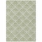 Homeroots 8' X 10' Green Beige And Ivory Geometric Washable Indoor Outdoor Area Rug 594704 - alternate 4