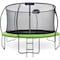 Campior 14ft Pumpkin Trampoline w/ Basketball Hoop, Inner Enclosure, Galvanized Springs, Waterproof Padding RMTRMP149GRN - alternate 1