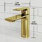 Vigo Davidson Single Handle Single-Hole Bathroom Faucet in Matte Brushed Gold VG01043MG - alternate 4