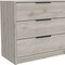 Homeroots 28" Light Gray Three Drawer Dresser 544004 - alternate 7