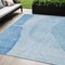 Homeroots 5' X 8' Denim Blue And Sky Blue Abstract Washable Indoor Outdoor Area Rug 582009 - alternate 1