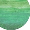 Homeroots 8' Green And Mint Green Round Abstract Washable Indoor Outdoor Area Rug 618144 - alternate 3