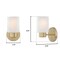 Westinghouse Sylvestre 1-Light Champagne Brass Wall Sconce 6126400 - alternate 3