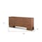 Homeroots 76in Brown Solid Wood Three Drawer Sideboard Soft Close with Two Doors 611030 - alternate 2