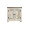 Homeroots 28" Distressed White Solid Wood Nightstand With Storage 555409 - alternate 1