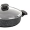Korkmaz Ornella Non Stick 9.5 Inch 2.5 Liter Low Casserole with Lid in Black A1843 - alternate 2