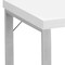 Homeroots 47" White and Silver Computer Desk 333390 - alternate 3