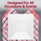 Smarty Had A Party 6.5" Clear Square Plastic Cake Plates (120 Plates), 120PK 6926-CASE - alternate 5