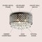 Jonathan Y Evelyn 17" 3-Light Crystal Drops/Metal , LED Flush Mount, Black JYL6143A - alternate 5