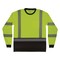 Ergodyne M Lime Class 3 Hi-Vis Long Sleeve Shirt Black Bottom 8371BK - alternate 4