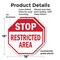 Signmission Stop Restricted Area, 18 inch X 18 inch, Plastic Sign, 2PK OC-P-2PACK-18-177 - alternate 4