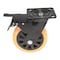 Vestil Polyurethane Swivel With Total Brake Caster 6 In. Diameter x 2 In. Width 836 lb Orange/Black CST-BN-6X2PUP-SWTB - alternate 3