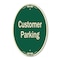 Signmission Customer Parking 2, 12 Inch X 18 Inch Designer, Heavy Gauge Aluminum A-OV-G-1218-9856 - alternate 1