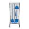 5S Supplies Housekeeping Shadow Board Broom Station V1, Gray / Blue Shadows, Kit + Stand HSB-V1-GRAY/BLUE-KIT-STAND - alternate 1