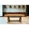 Homeroots 84" Natural Solid Wood Trestle Base Dining Table 488684 - alternate 2