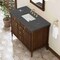 James Martin Vanities Kinnsden 48" Sgl Vanity, Sable Oak w/ 3 CM Parisien Bleu Silestone Top w/FreePower Wireless Charger D680-V48-SBK-FPBL - alternate 4