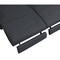 Homeroots 83" Gray Italian Leather USB Reclining Sofa With Black Legs 482209 - alternate 4