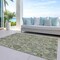 Homeroots 10' X 14' Artichoke Green And Gray Damask Washable Indoor Outdoor Area Rug 588135 - alternate 5