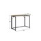 Homeroots 40" Gray Wood and Stainless Steel Computer Desk 723733 - alternate 4
