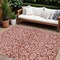 Homeroots 8' X 10' Red And Ivory Damask Washable Indoor Outdoor Area Rug 595190 - alternate 1