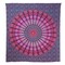 Homeroots 92" X 84" Pink Red And Purple Mandala Cotton Hanging Tapestry 397407 - alternate 1