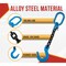 Mytee Products 5/8in x 2ft Single Leg Chain Sling 22,000 Lbs WLL, Oblong Link-to-Sling Hook Ends CH582-58FH-OBL-G100 - alternate 5